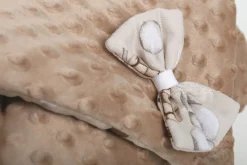 Babymam rożek becik niemowlęcy otulacz minky 80x80