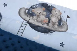 Babymam rożek becik niemowlęcy otulacz minky 80x80