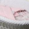 Babymam rożek becik niemowlęcy otulacz minky 80x80