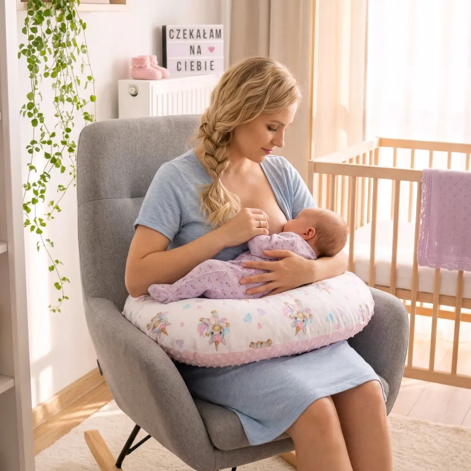 Babymam rogal minky poduszka do karmienia xxl