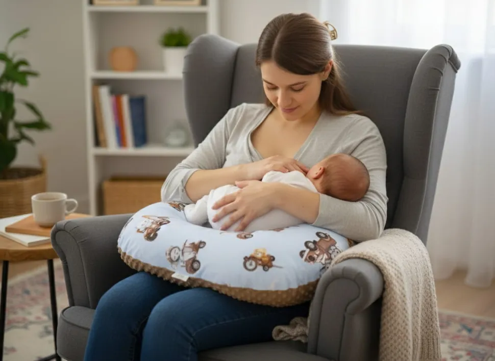 Babymam rogal minky poduszka do karmienia xxl