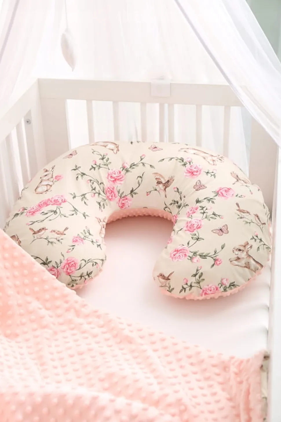 Babymam rogal minky poduszka do karmienia xxl