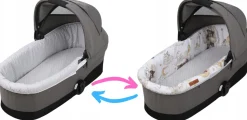 Babymam usztywniana dwustronna wkładka do gondoli