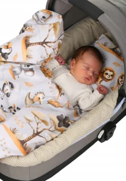 Babymam wkładka do gondoli wózka na zamek usztywniana dwustronna
