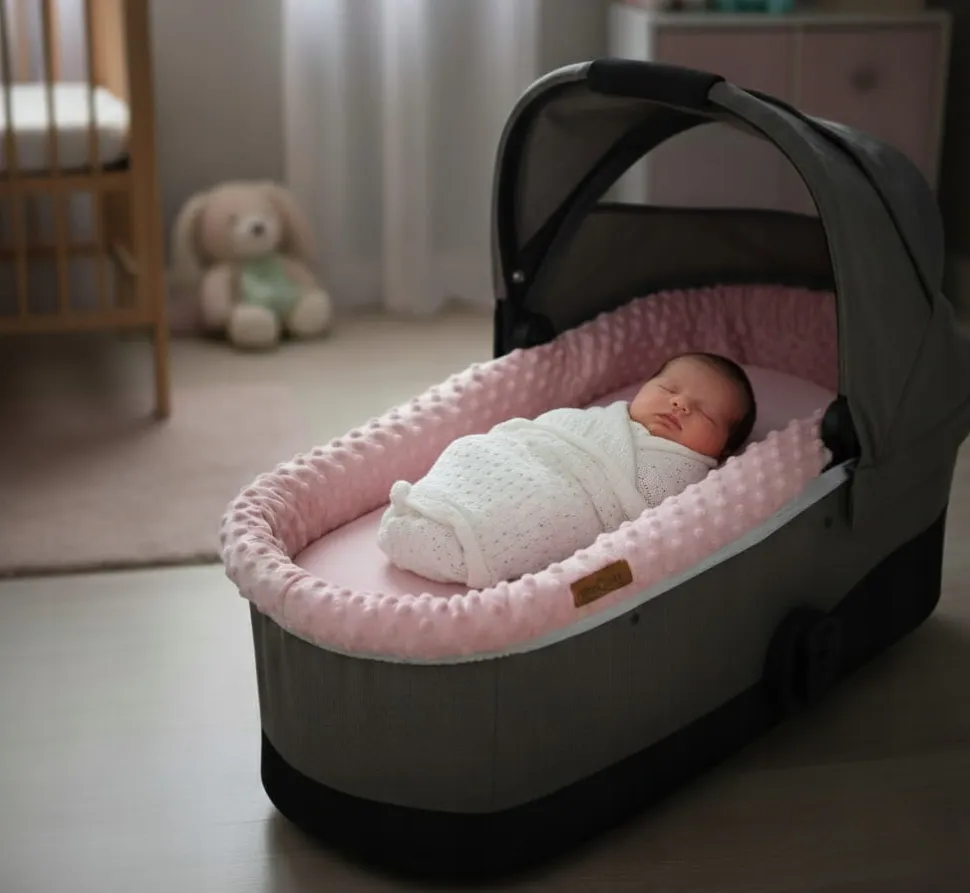 Babymam wkładka do gondoli wózka na zamek usztywniana dwustronna