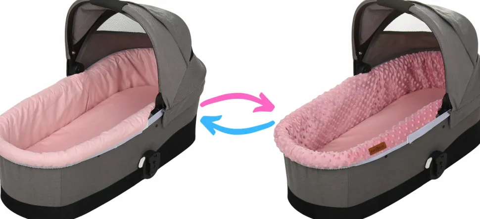 Babymam wkładka do gondoli wózka na zamek usztywniana dwustronna