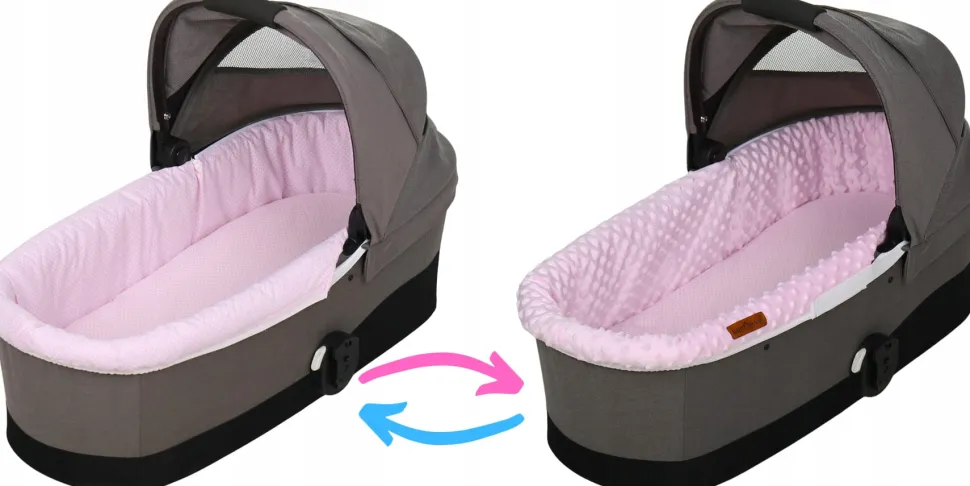 Babymam wkładka do gondoli wózka na zamek usztywniana dwustronna