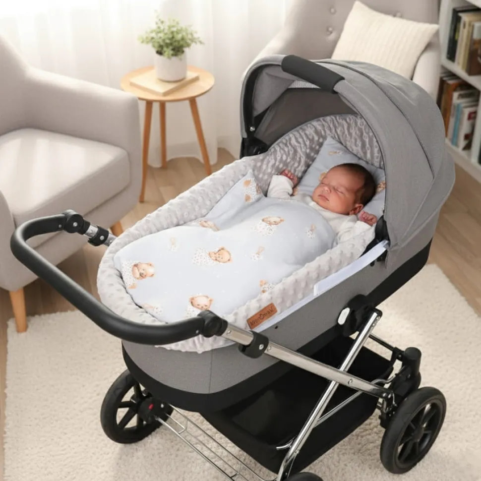 Babymam wkładka do gondoli wózka na zamek usztywniana dwustronna