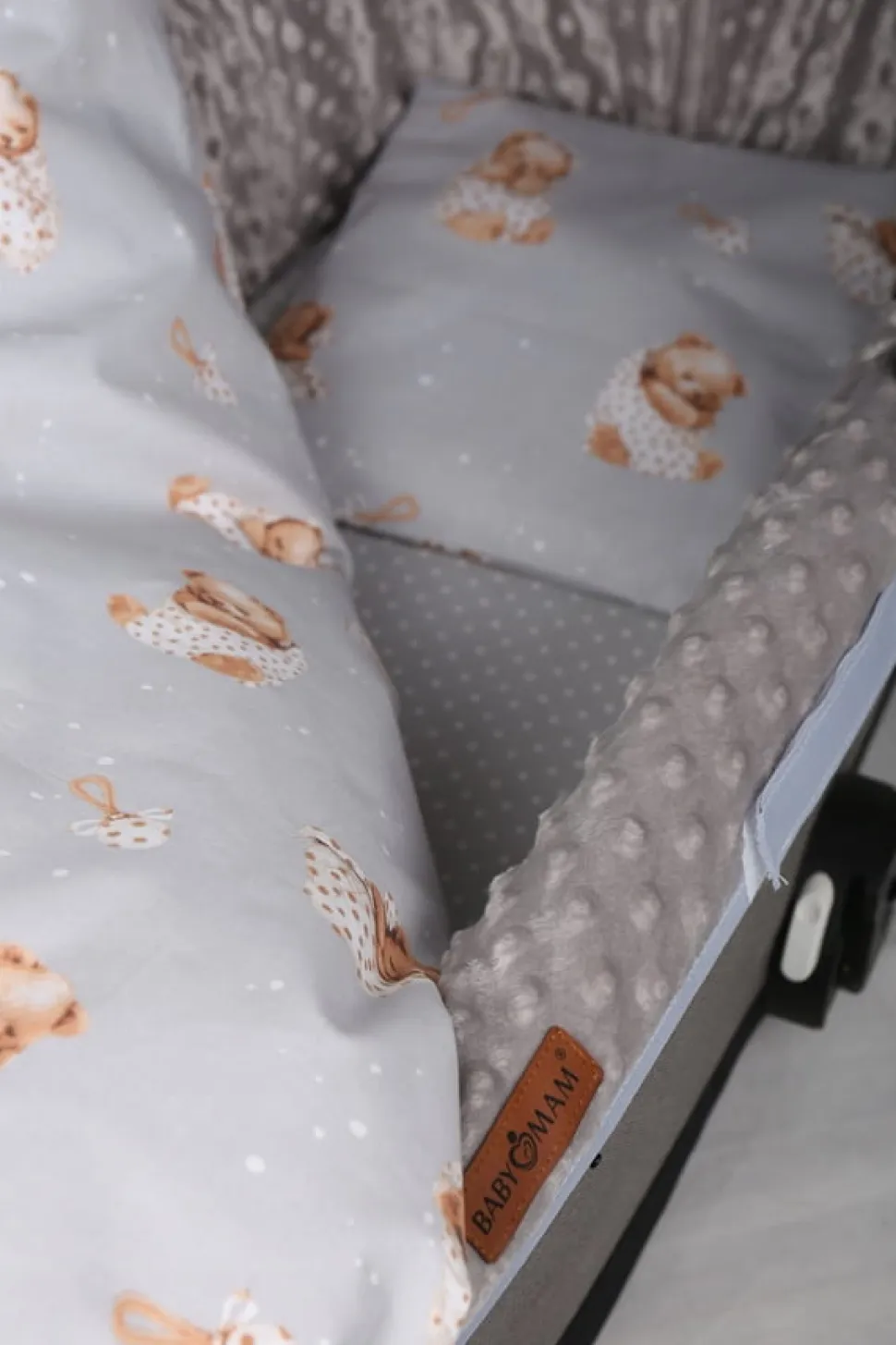 Babymam wkładka do gondoli wózka na zamek usztywniana dwustronna
