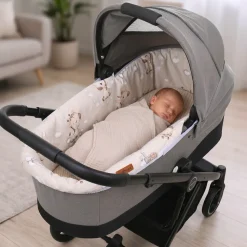 Babymam wkładka do gondoli wózka na zamek usztywniana dwustronna