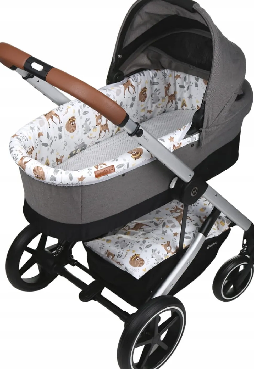 Babymam wkładka do gondoli wózka + prześcieradło