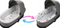 Babymam wkładka do gondoli wózka + prześcieradło