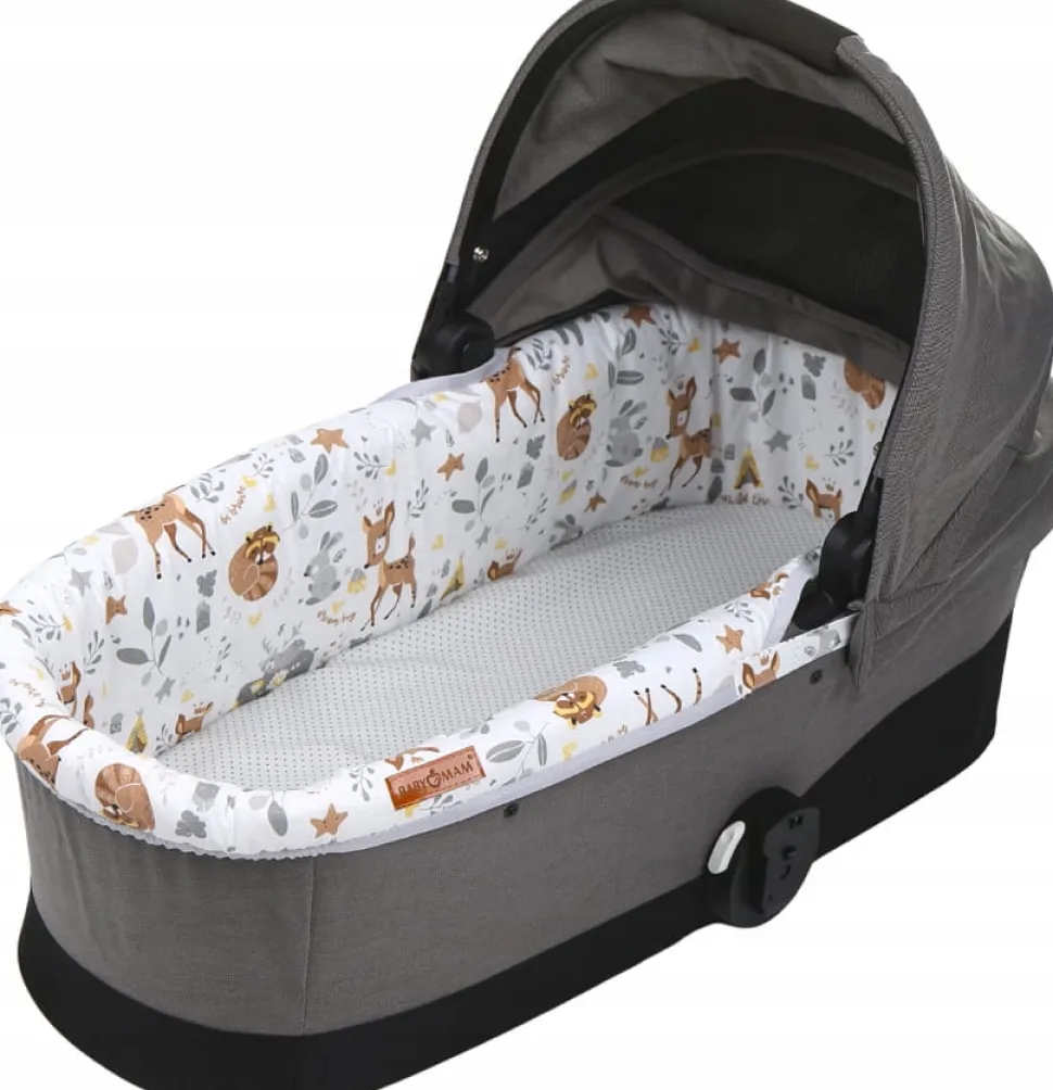 Babymam wkładka do gondoli wózka + prześcieradło