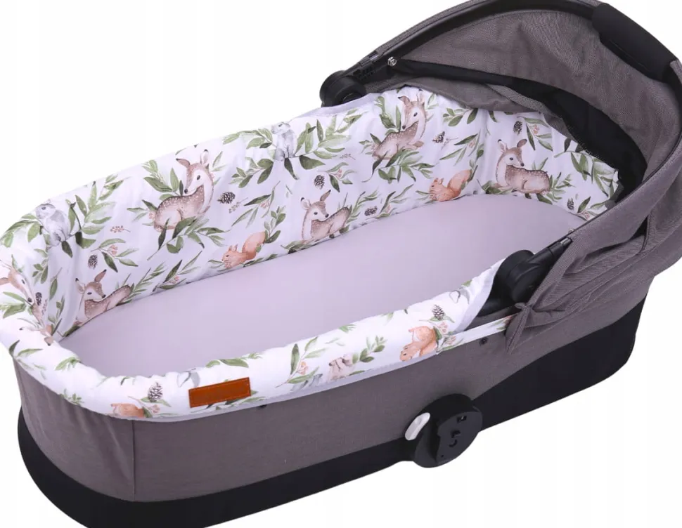 Babymam wkładka do gondoli wózka + prześcieradło