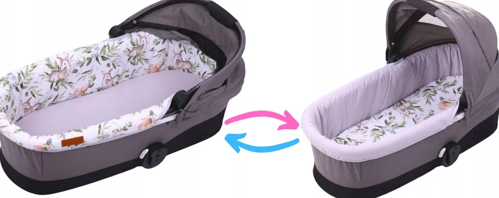 Babymam wkładka do gondoli wózka + prześcieradło