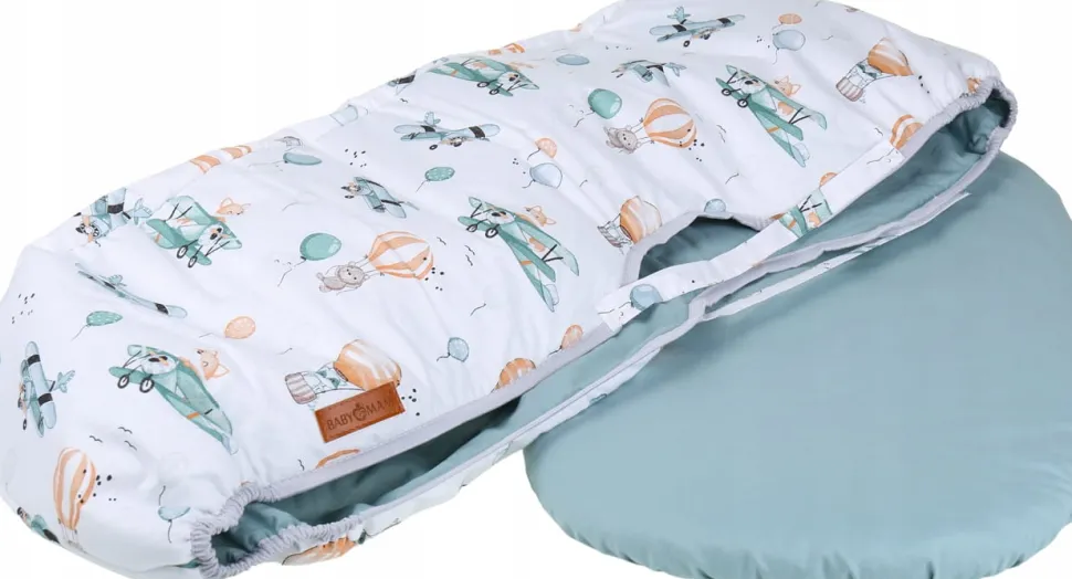 Babymam wkładka do gondoli wózka + prześcieradło