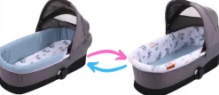 Babymam wkładka do gondoli wózka + prześcieradło