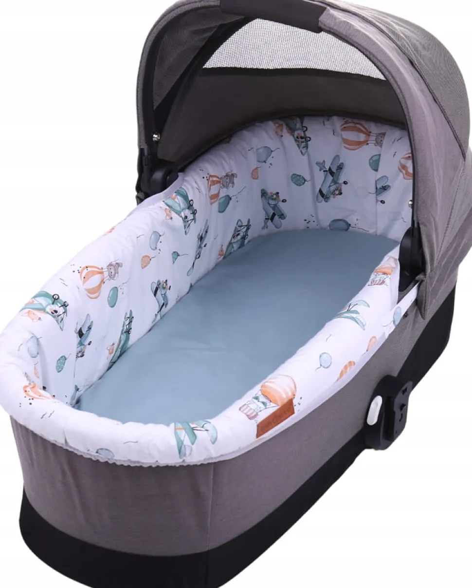Babymam wkładka do gondoli wózka + prześcieradło