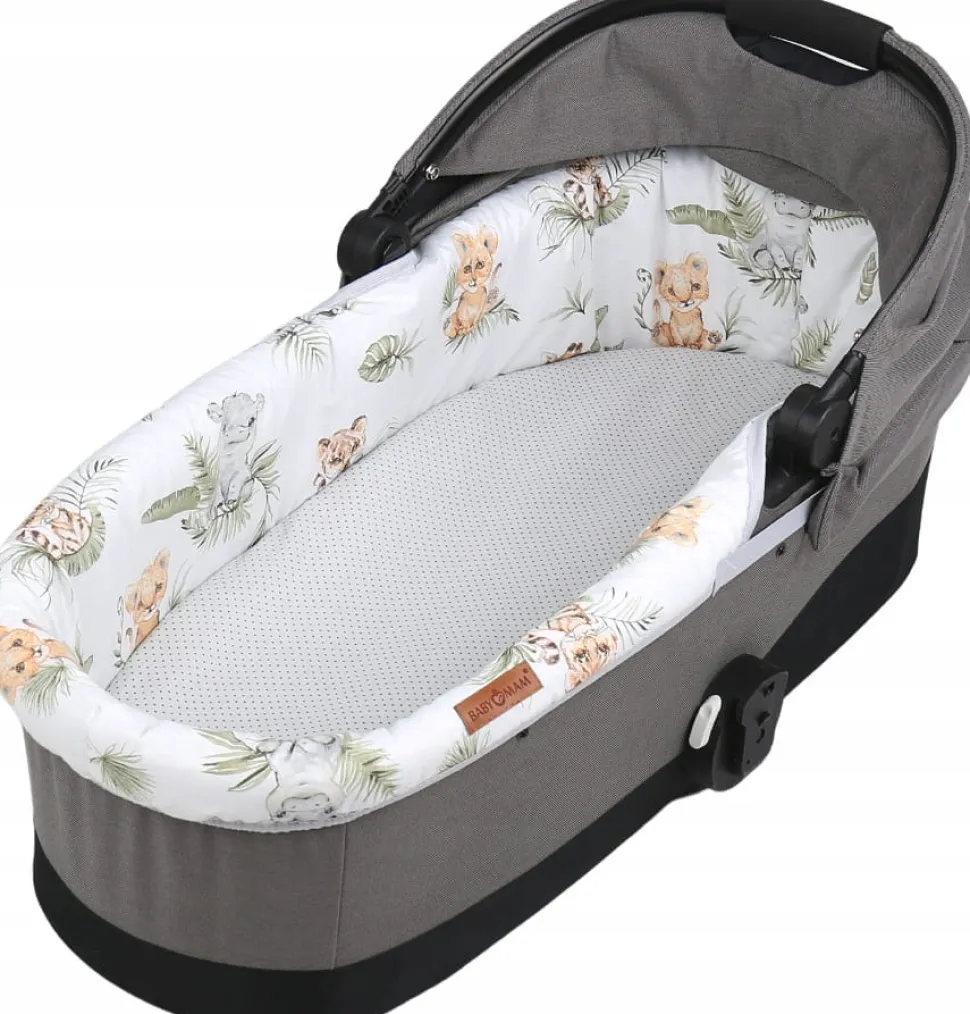 Babymam wkładka do gondoli wózka + prześcieradło
