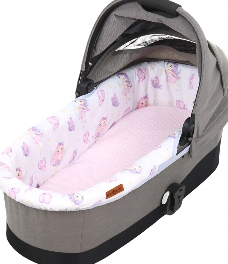 Babymam wkładka do gondoli wózka + prześcieradło