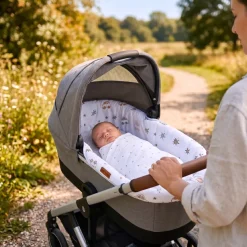 Babymam wkładka do gondoli wózka + prześcieradło