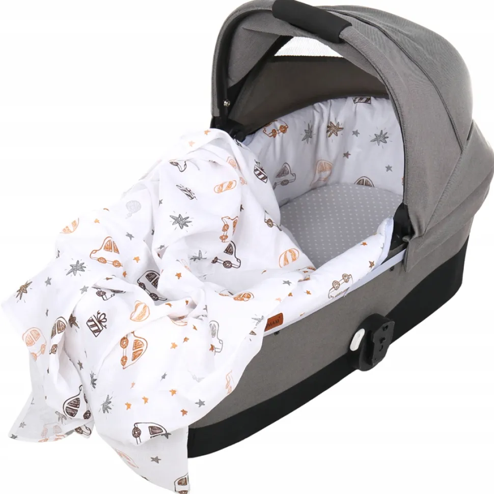 Babymam wkładka do gondoli wózka + prześcieradło