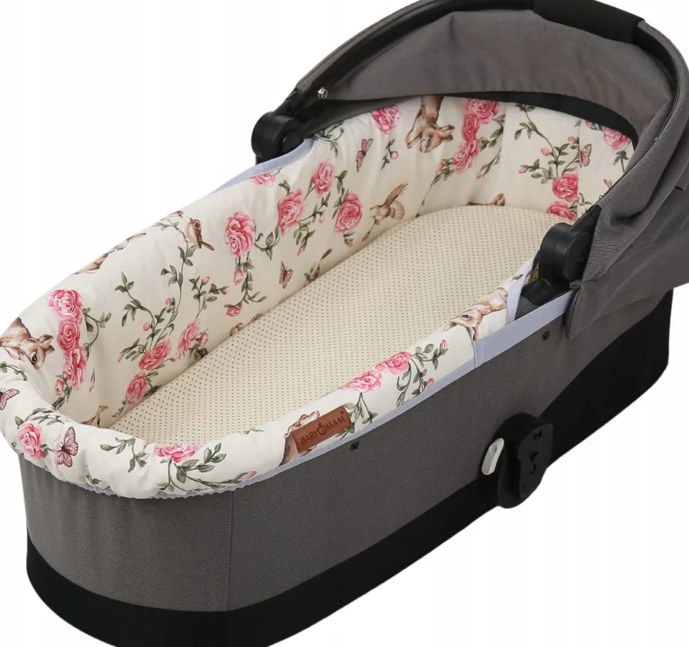 Babymam wkładka do gondoli wózka + prześcieradło