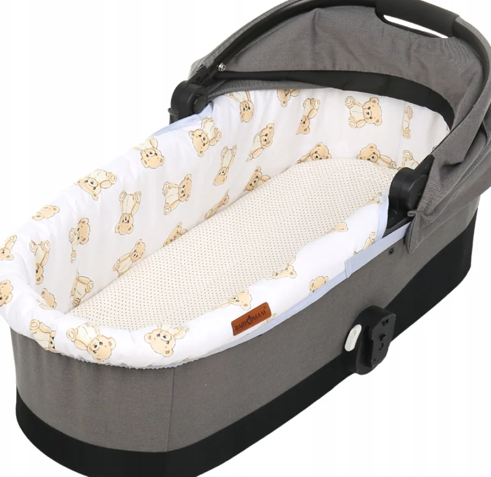 Babymam wkładka do gondoli wózka + prześcieradło