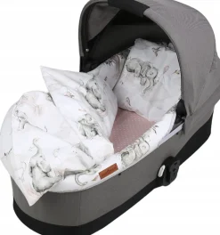Babymam wkładka do gondoli wózka + prześcieradło