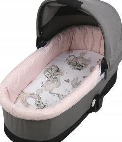 Babymam wkładka do gondoli wózka + prześcieradło