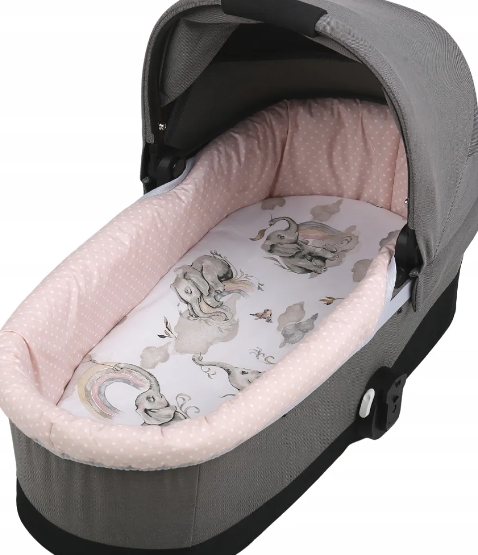 Babymam wkładka do gondoli wózka + prześcieradło