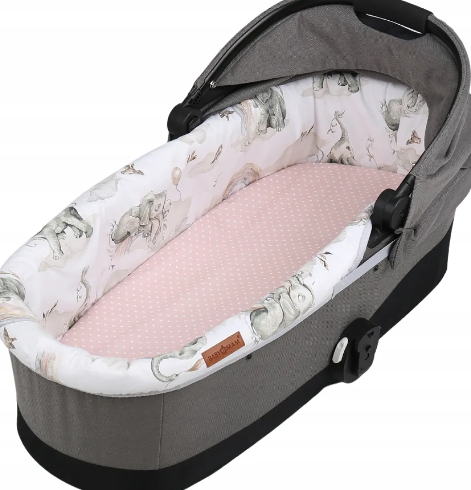 Babymam wkładka do gondoli wózka + prześcieradło