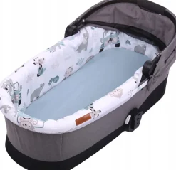 Babymam wkładka do gondoli wózka + prześcieradło