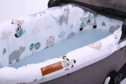 Babymam wkładka do gondoli wózka + prześcieradło