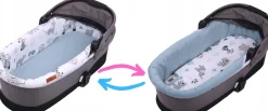 Babymam wkładka do gondoli wózka + prześcieradło