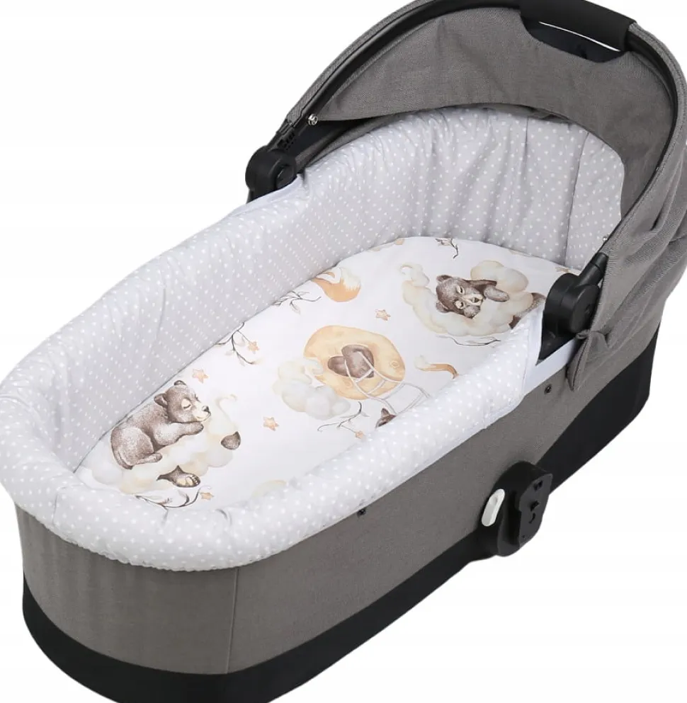 Babymam wkładka do gondoli wózka + prześcieradło