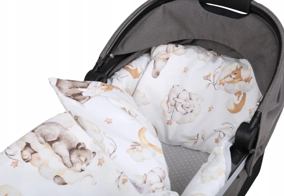 Babymam wkładka do gondoli wózka + prześcieradło