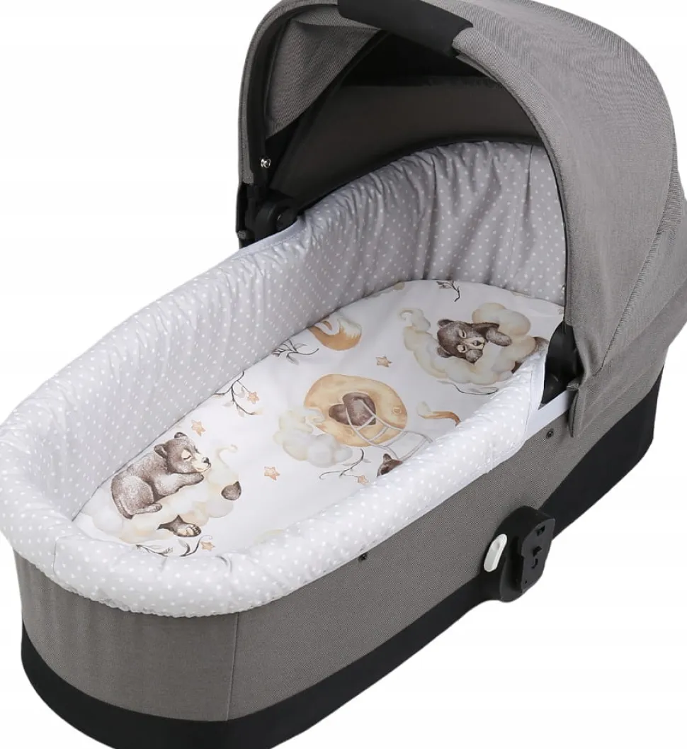 Babymam wkładka do gondoli wózka + prześcieradło