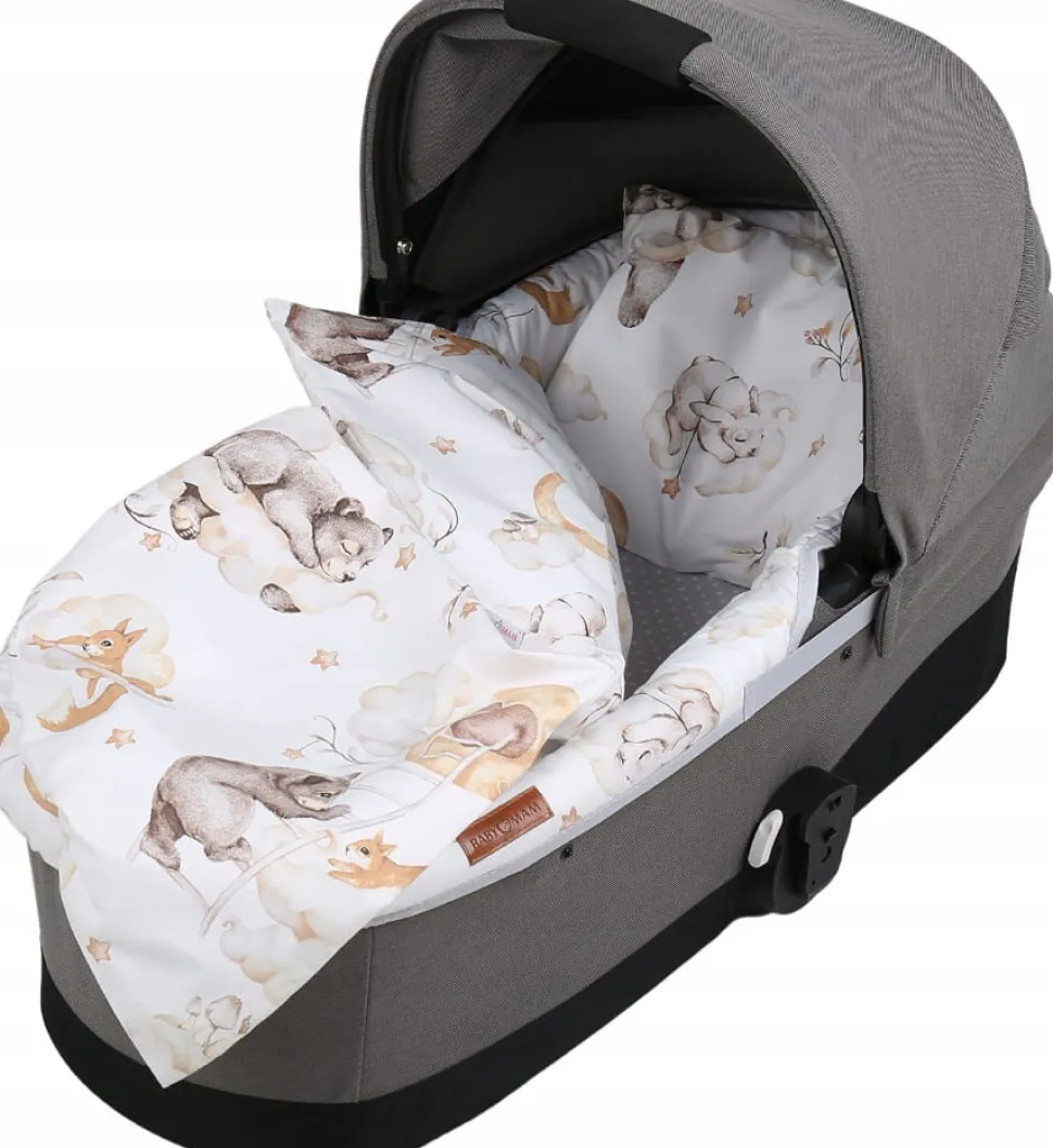 Babymam wkładka do gondoli wózka + prześcieradło
