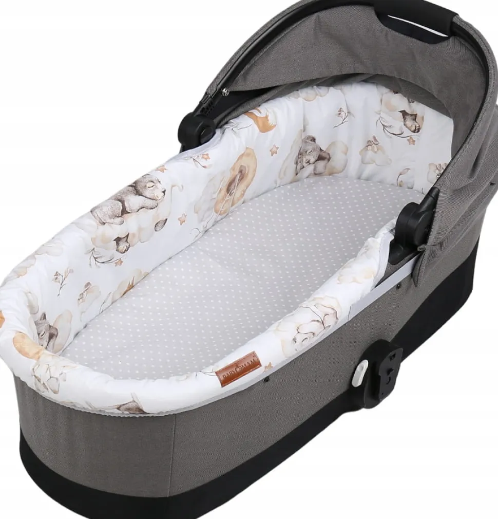 Babymam wkładka do gondoli wózka + prześcieradło