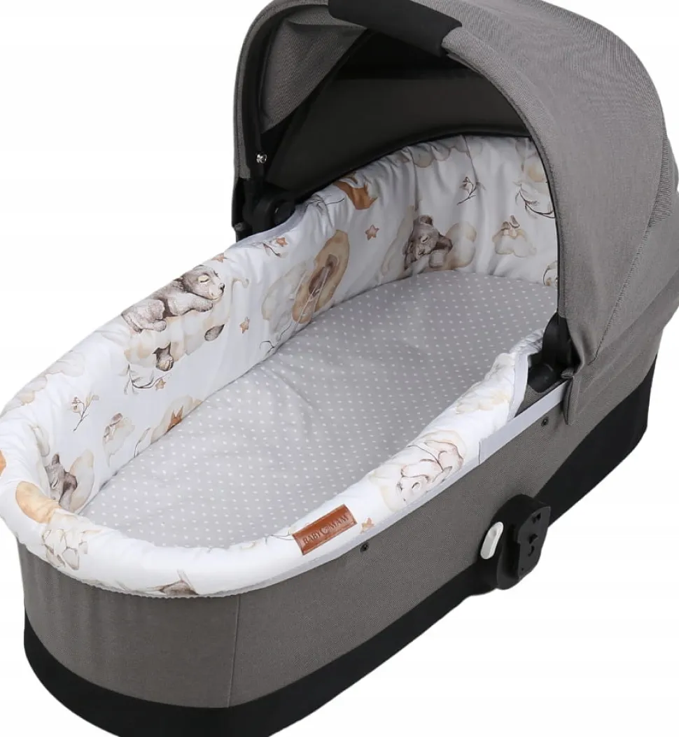 Babymam wkładka do gondoli wózka + prześcieradło