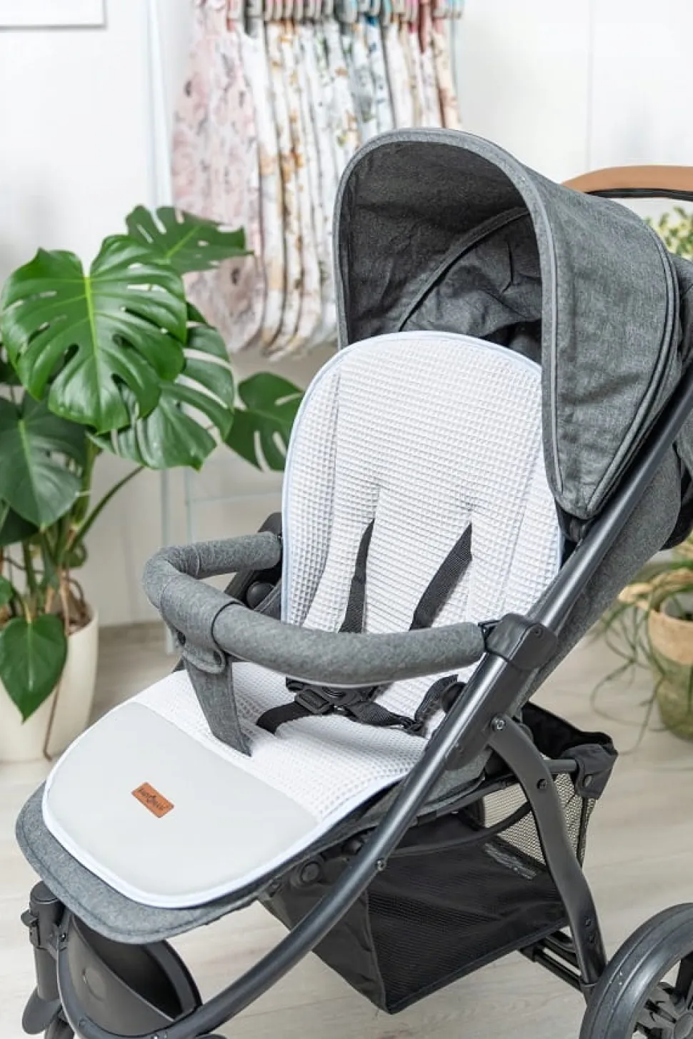 Babymam wkładka do spacerówki + ochraniacz na pasy pałąk uniwersalny zestaw