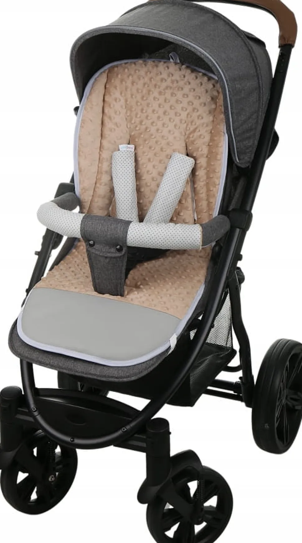 Babymam wkładka do spacerówki + ochraniacz na pasy pałąk uniwersalny zestaw
