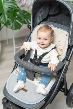 Babymam wkładka do spacerówki + ochraniacz na pasy pałąk uniwersalny zestaw