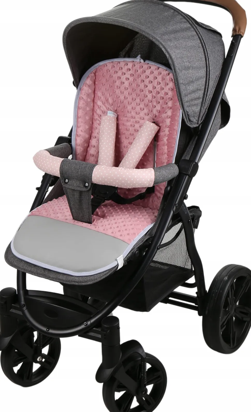 Babymam wkładka do spacerówki + ochraniacz na pasy pałąk uniwersalny zestaw