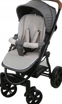 Babymam wkładka do spacerówki + ochraniacz na pasy pałąk uniwersalny zestaw