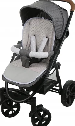 Babymam wkładka do spacerówki + ochraniacz na pasy pałąk uniwersalny zestaw