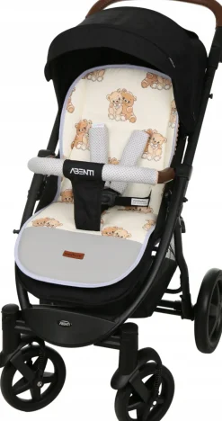 Babymam wkładka do spacerówki + ochraniacz na pasy pałąk uniwersalny zestaw