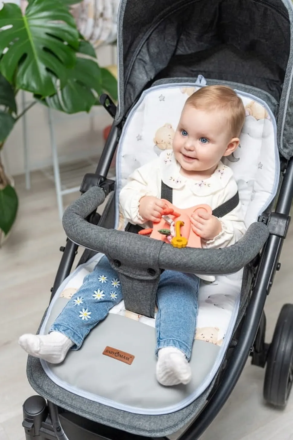 Babymam wkładka do wózka spacerówki dwustronna uniwersalna babymam ALLinONE