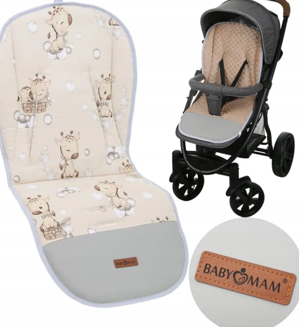 Babymam wkładka do wózka spacerówki dwustronna uniwersalna babymam ALLinONE